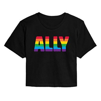 Women's Pride Ally Cropped Cropped Tee
