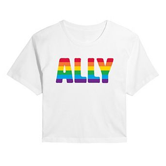 Women's Pride Ally Cropped Cropped Tee