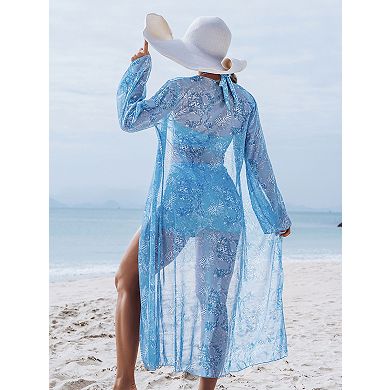 Women's 3 Piece Swimwear Set Top Shorts Cover Up
