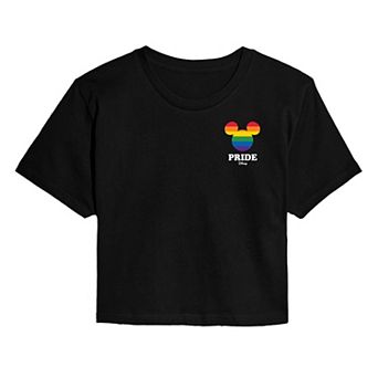 Women's Disney's Mickey Mouse Pride Cropped Tee