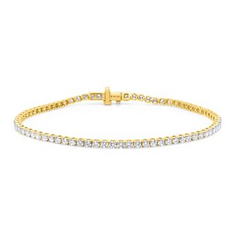 Éthique 14k Gold 3 Carat T.W. Lab-Grown Diamond Tennis Bracelet