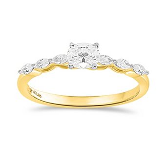 Éthique 14k Gold 1/2 Carat T.W. Lab-Grown Diamond Oval & Marquise Ring