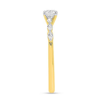 Éthique 14k Gold 1/2 Carat T.W. Lab-Grown Diamond Oval & Marquise Ring