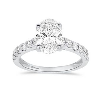 Éthique 14k White Gold 2 Carat T.W. Lab-Grown Diamond Ring