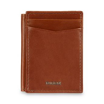 Men's Haggar® RFID Leather Magnetic Card Case with ID Window