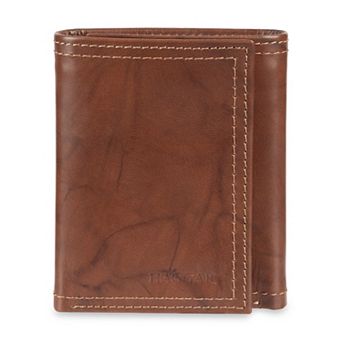 Men's Haggar® RFID Extra Capacity Genuine Leather Trifold Wallet with Zipper