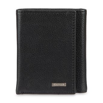 Men's Haggar® RFID Leather Extra Capacity Trifold Wallet With Dual ID Windows