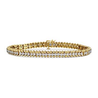 Made For You Gold Tone 1/2 Carat T.W. Lab-Grown Diamond Bracelet