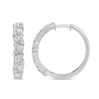 Made For You 1 Carat T.W. Lab-Grown Diamond Hoop Earrings
