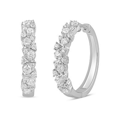 Made For You 1 Carat T.W. Lab-Grown Diamond Hoop Earrings
