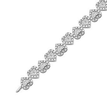 Made For You 1/10 Carat T.W. Lab-Grown Diamond Heart Bracelet