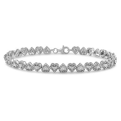 Made For You 1/10 Carat T.W. Lab-Grown Diamond Heart Bracelet