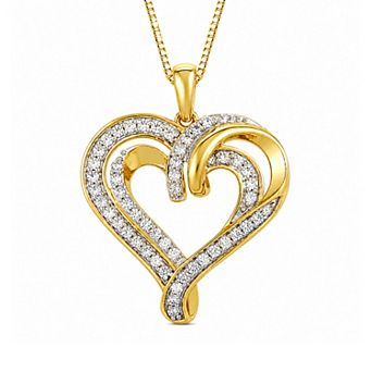 Made For You 1/2 Carat T.W. Lab-Grown Diamond Heart Pendant Necklace