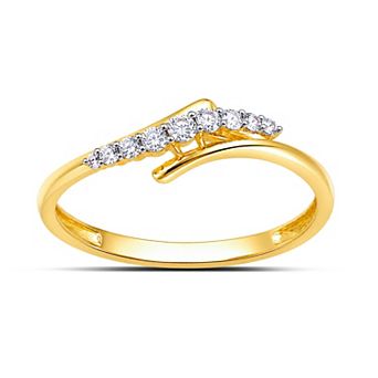 Made For You 10k Gold 1/10 Carat T.W. Lab-Grown Diamond Ring
