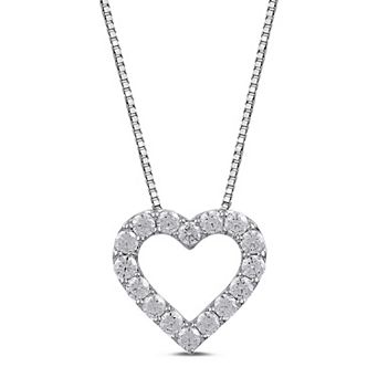 Made For You 1/2 Carat T.W. Lab-Grown Diamond Heart Pendant Necklace
