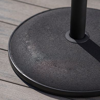 BAOURE Heavy Duty Concrete Umbrella Base with Durable Iron Support Pole and Tension Knob
