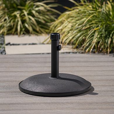 BAOURE Heavy Duty Concrete Umbrella Base with Durable Iron Support Pole and Tension Knob
