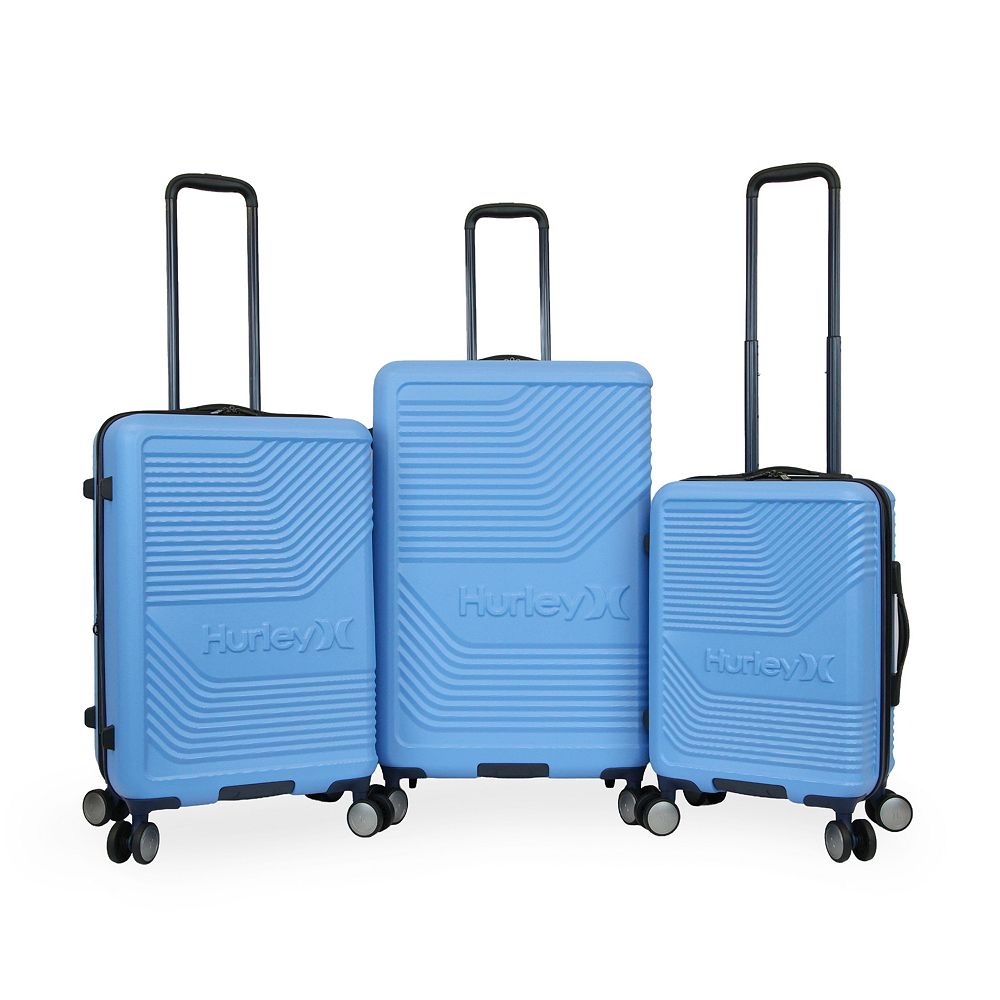 Hurley Kahuna 3-Piece Hardside Spinner Luggage Set