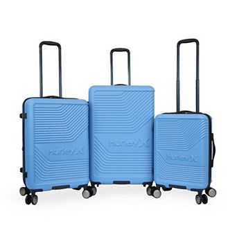 Hurley Kahuna 3 pc Hardside Spinner Luggage Set