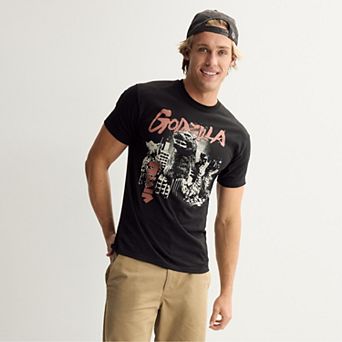 Men's Godzilla Classic City Attack Graphic Tee