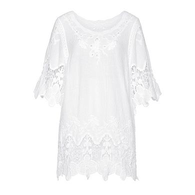 Lascana Women's Crochet Detail Tunic