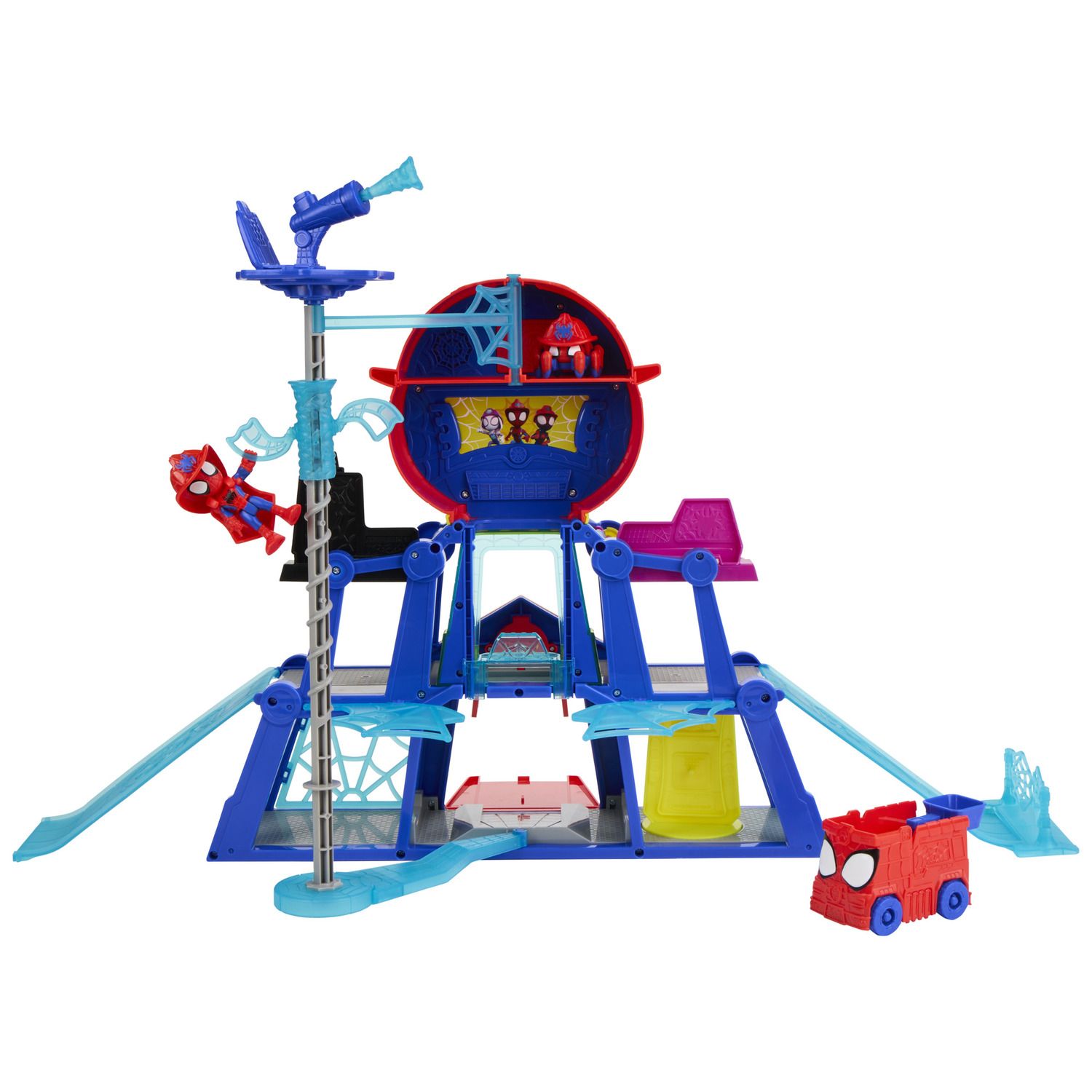 Детские фигурки Marvel Spidey and His Amazing Friends Rescue-Webs Web-Quarters Playset by Hasbro — фото 4