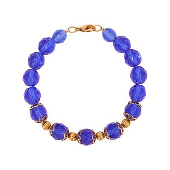 1928 Faceted Glass Beaded Bracelet