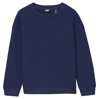 Boys 2-16 Lands' End Relaxed Fit Fleece Crewneck Sweatshirt in Regular & Husky