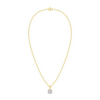 Éthique Sterling Silver 1/2 Carat T.W. Lab-Grown Diamond Pendant Necklace