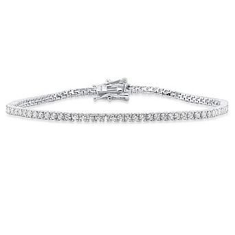 Éthique Sterling Silver 2 Carat T.W. Lab-Grown Diamond Tennis Bracelet
