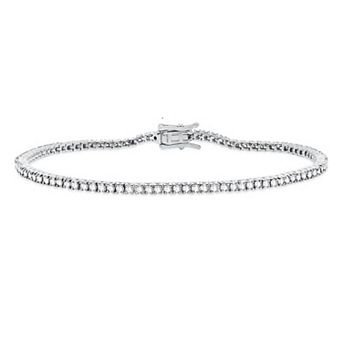 Éthique Sterling Silver 3 Carat T.W. Lab-Grown Diamond Tennis Bracelet