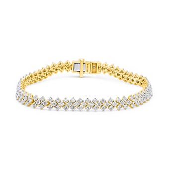 Éthique Sterling Silver 3 Carat T.W. Lab-Grown Diamond Bracelet
