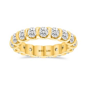 Éthique Sterling Silver 2 Carat T.W. Lab-Grown Diamond Eternity Band Ring