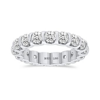 Éthique Sterling Silver 2 Carat T.W. Lab-Grown Diamond Eternity Band Ring