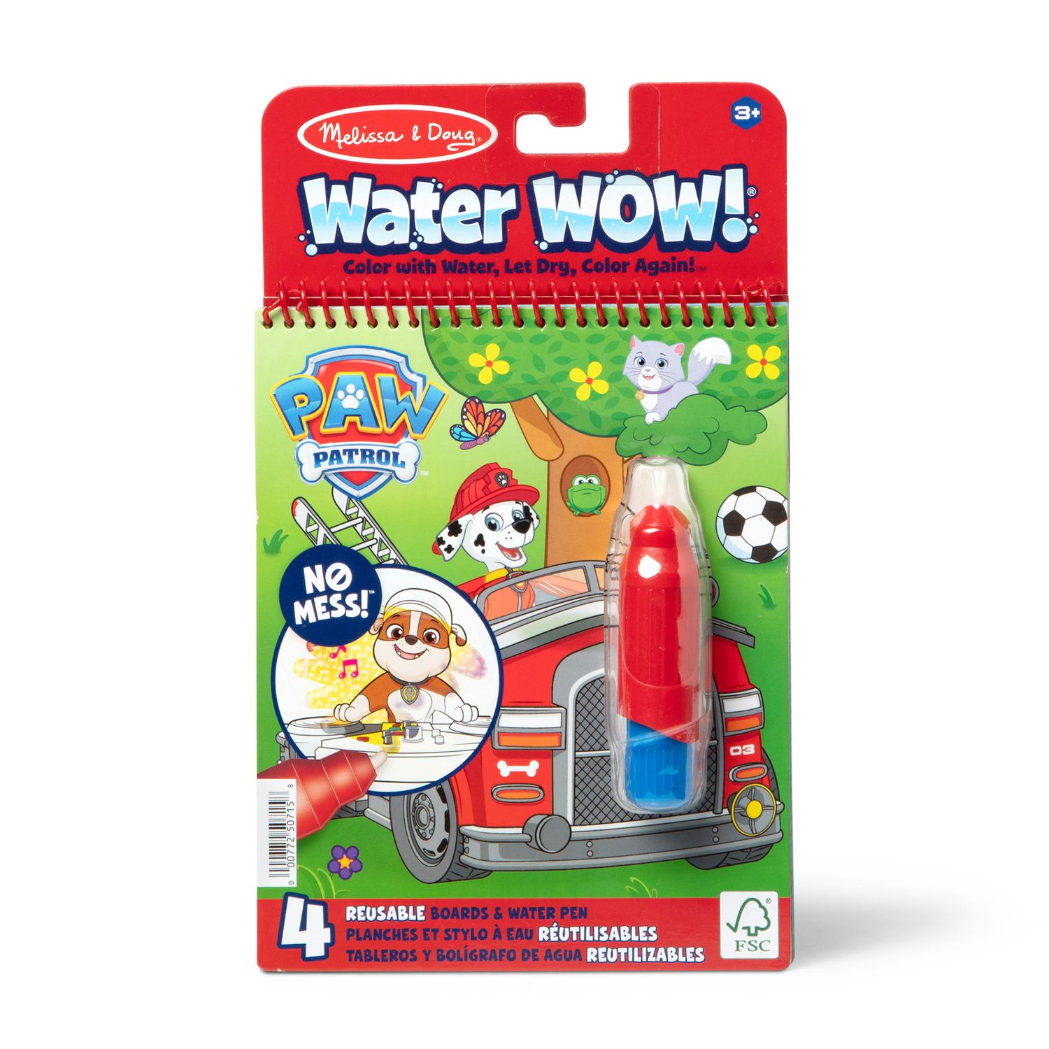 Детская игрушка Melissa & Doug Paw Patrol Water WOW! 4 Reusable Boards & Water Pen — фото 1