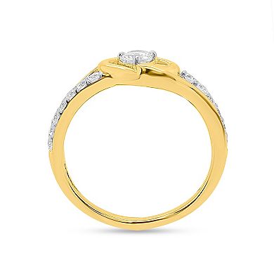 Éthique Sterling Silver 1/2 Carat T.W. Lab-Grown Diamond Heart Ring