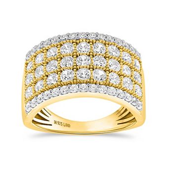 Éthique Sterling Silver 2 Carat T.W. Lab-Grown Diamond Ring