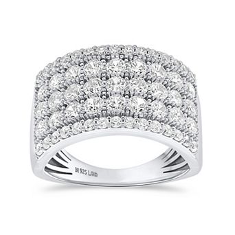 Éthique Sterling Silver 2 Carat T.W. Lab-Grown Diamond Ring