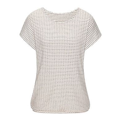 Lascana Women's Textured Short Sleeve Top