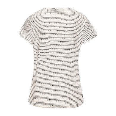 Lascana Women's Textured Short Sleeve Top