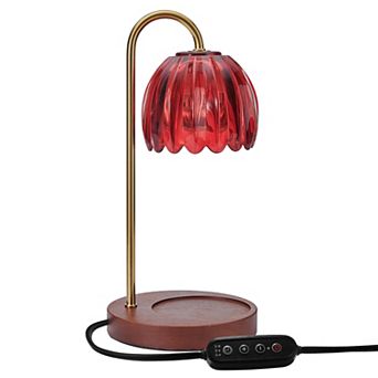 Fitz & Floyd Scallop Glass Shade Candle Warmer