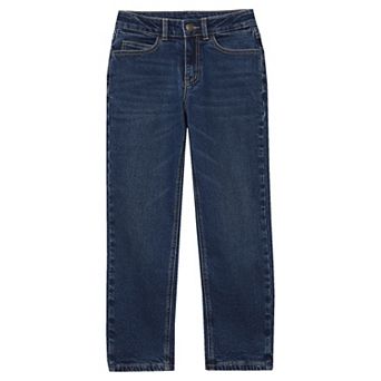 Boys 2-20 Lands' End Lined Denim Straight Leg Pants