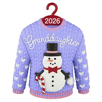 Granddaughter Snowman Hallmark Christmas Ornament
