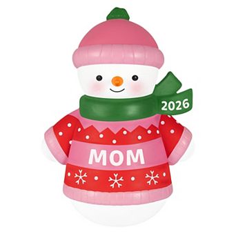 Snowman with Mom Design Hallmark Christmas Ornament 2026