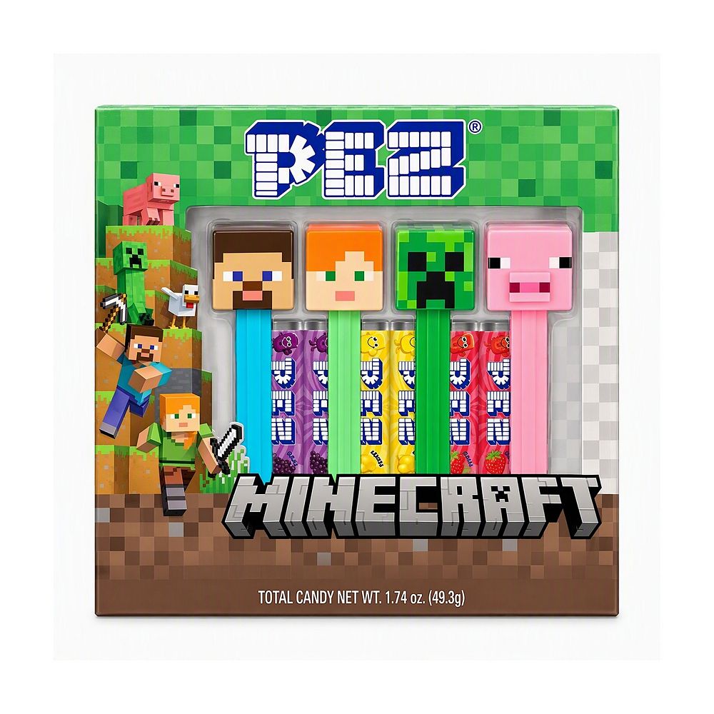 PEZ Minecraft 4-Pack 1.74-oz. Candy Dispensers