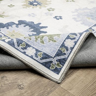 StyleHaven Arden Floral Traditional Throw or Area Rug