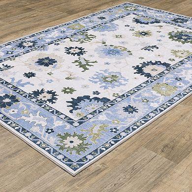 StyleHaven Arden Floral Traditional Throw or Area Rug