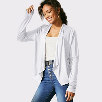 Lascana Women's Waterfall Collar Cardigan