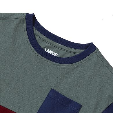 Boys 2-20 Lands' End Long Sleeve Color Block Shirt
