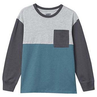 Boys 2-20 Lands' End Long Sleeve Color Block Shirt
